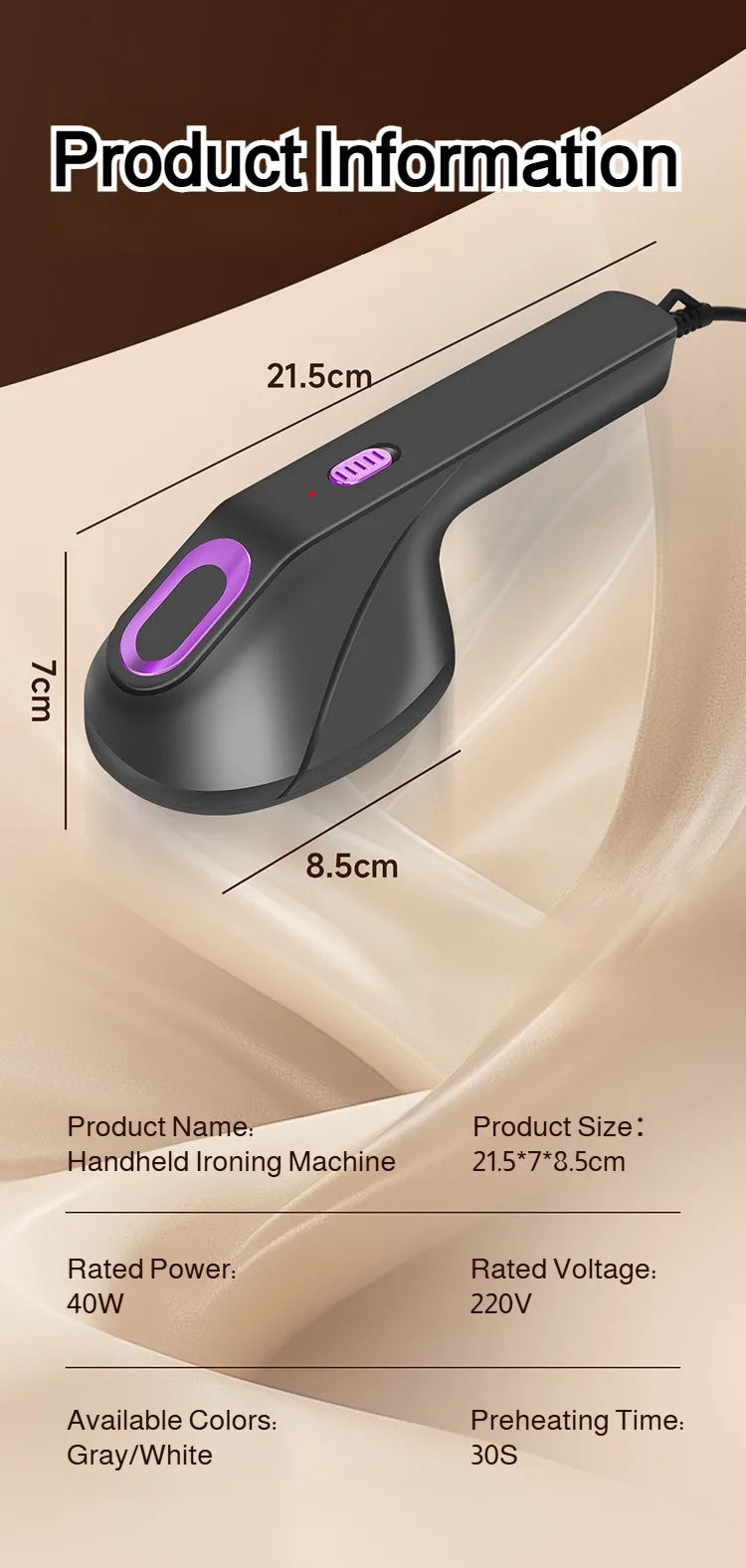 Portable Handheld Garment Steamer