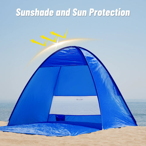 Pop-Up Beach Tent with Carry Bag – Compact Foldable Sun Shelter