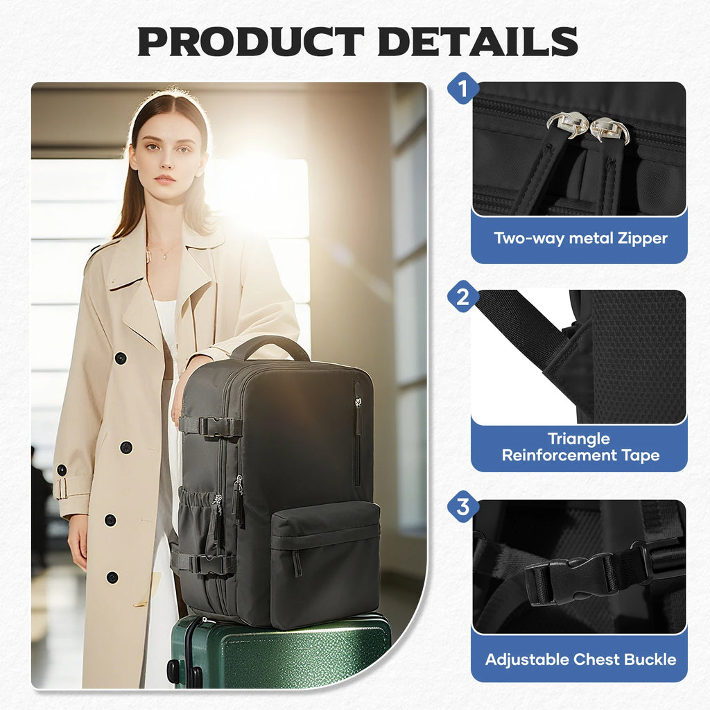 Vacuum Compression Travel Backpack