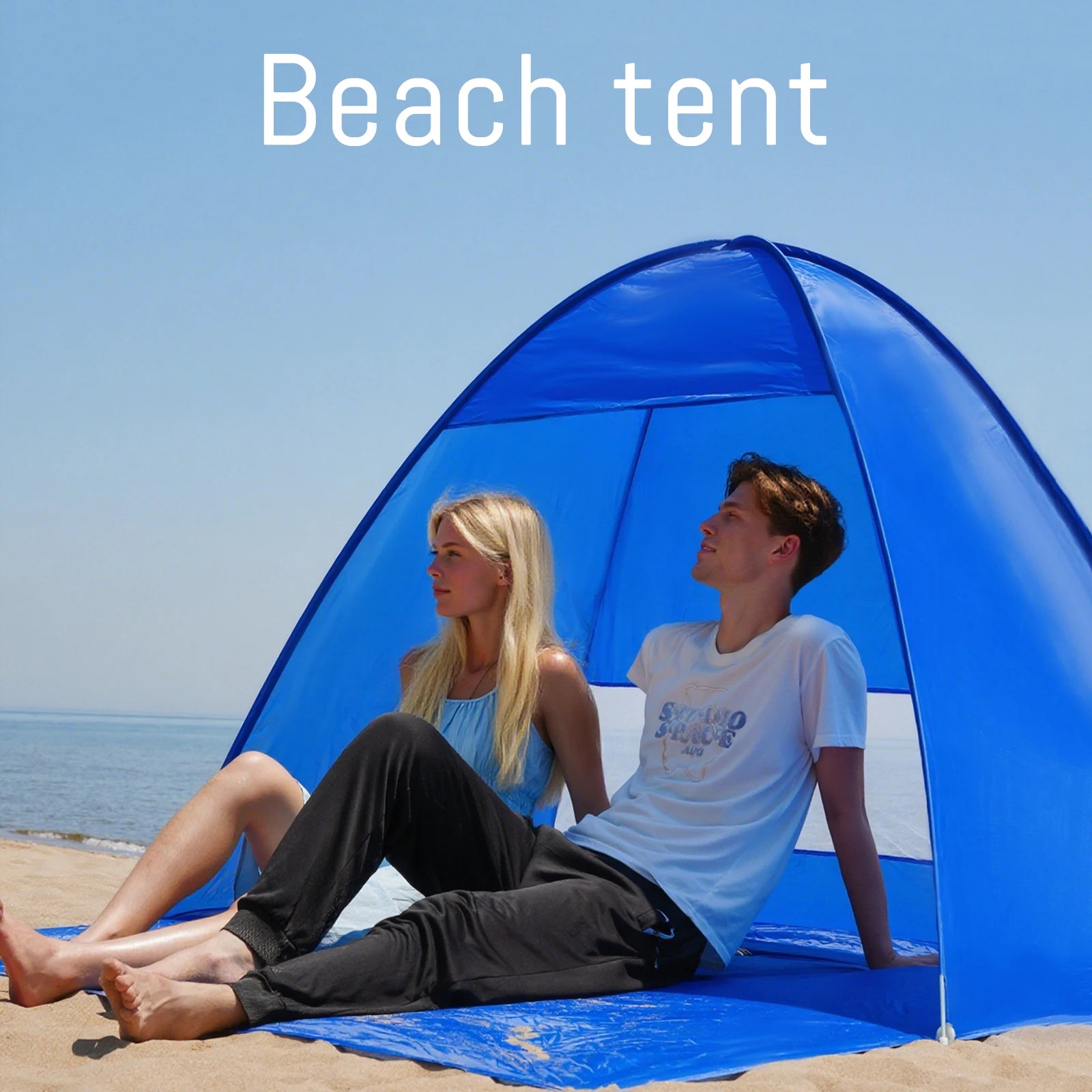 Pop-Up Beach Tent with Carry Bag – Compact Foldable Sun Shelter