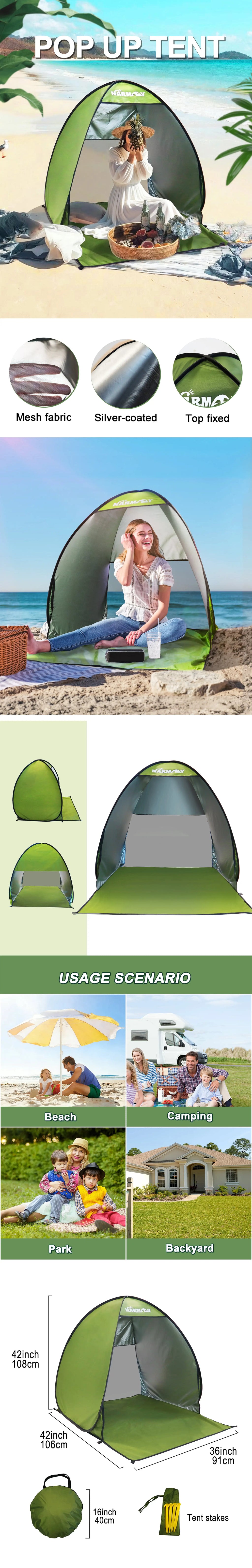UV Waterproof Pop-Up Beach Tent