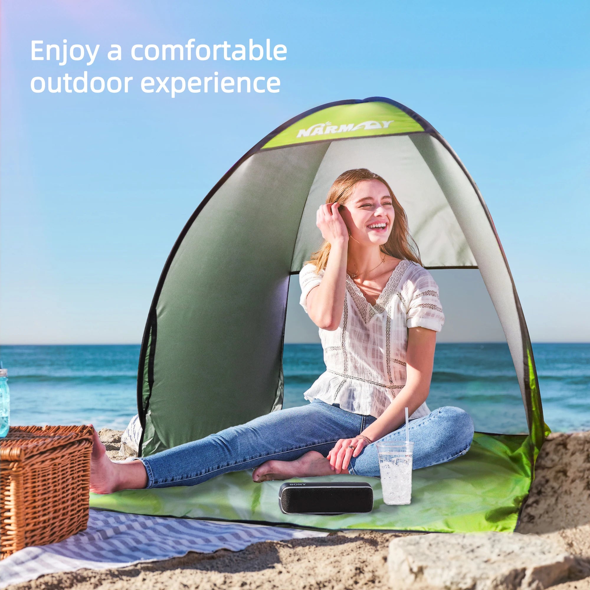 UV Waterproof Pop-Up Beach Tent