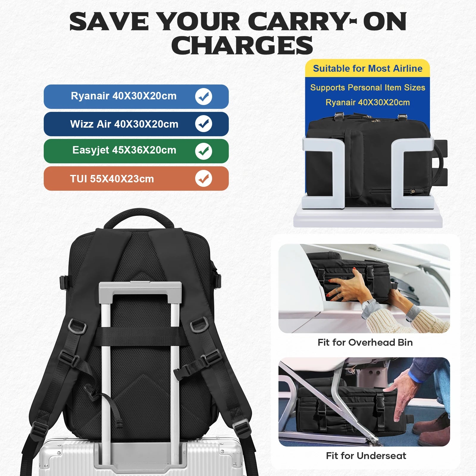 Vacuum Compression Travel Backpack