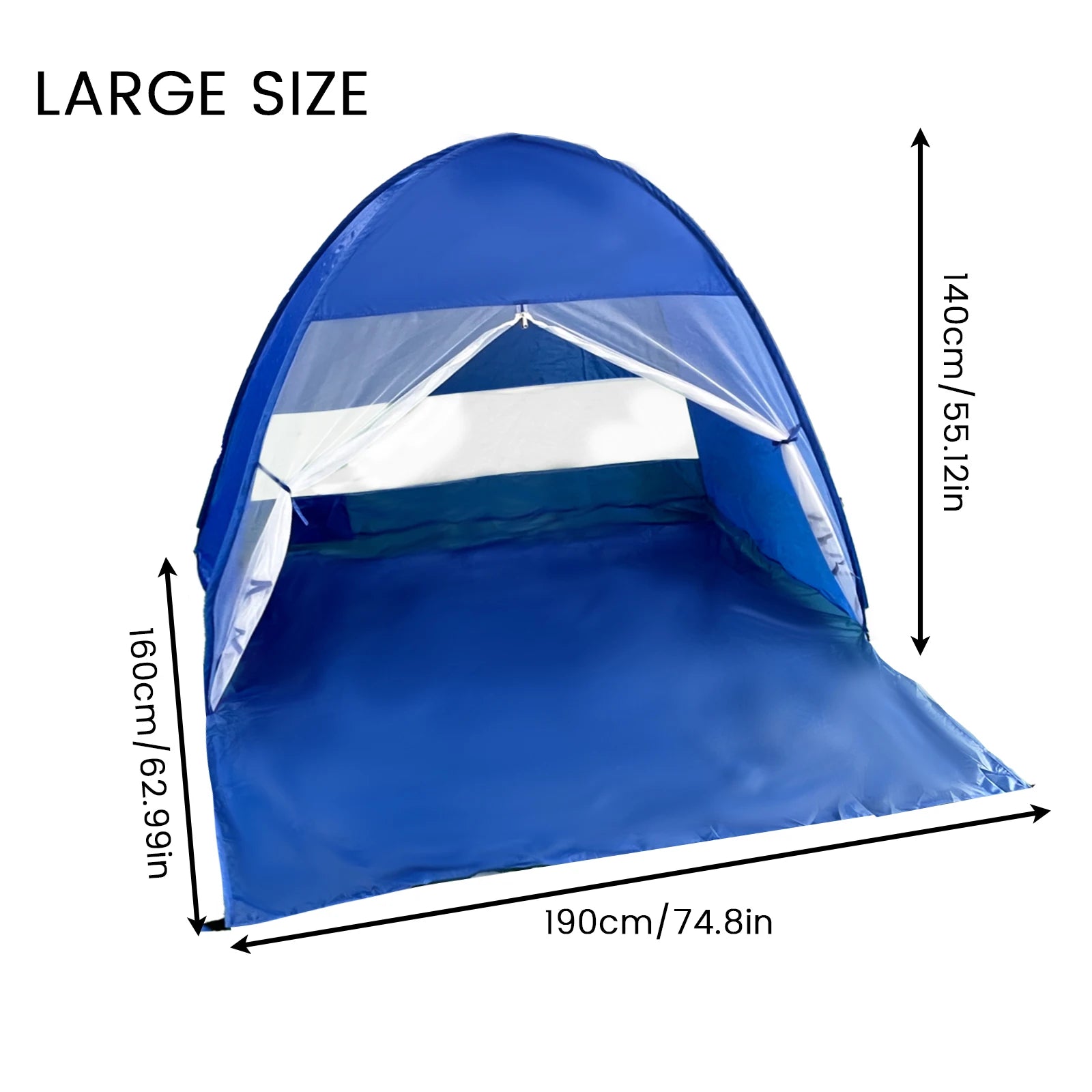 Pop-Up Beach Tent with Carry Bag – Compact Foldable Sun Shelter