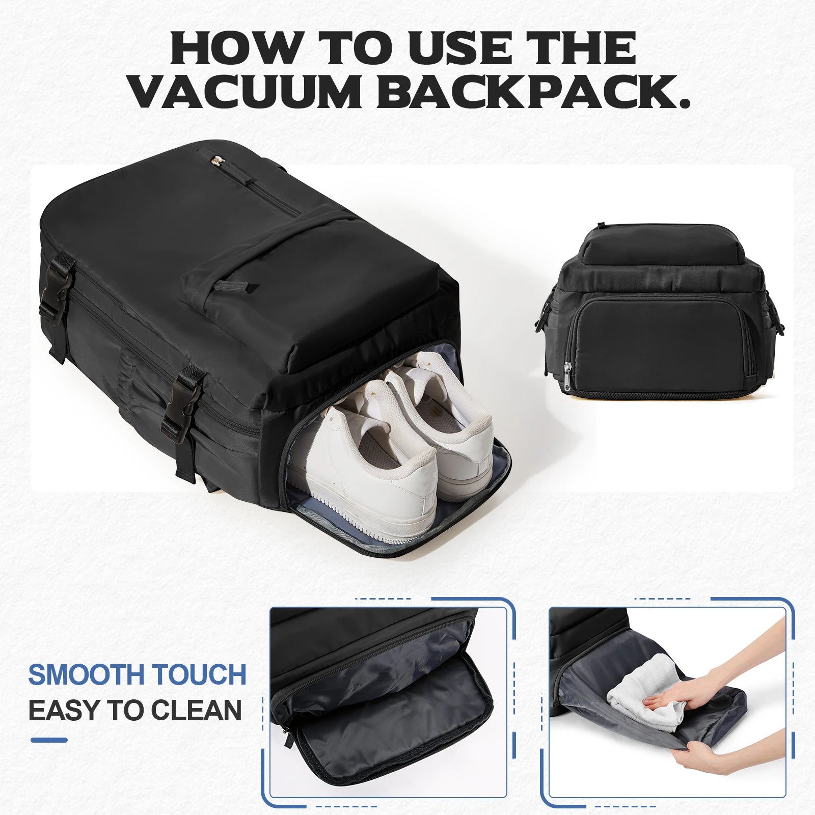 Vacuum Compression Travel Backpack