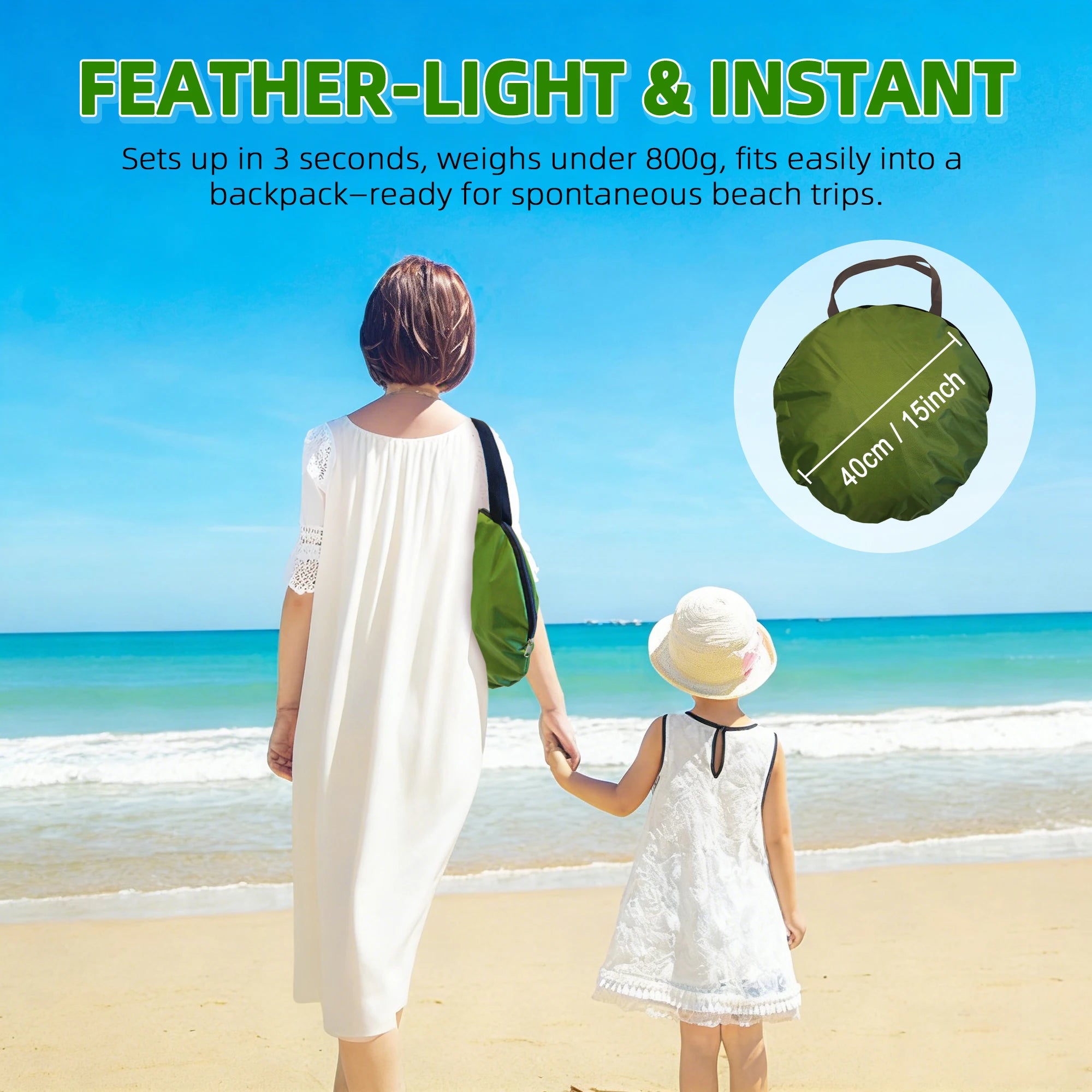 UV Waterproof Pop-Up Beach Tent